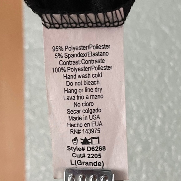 Black Lace Dress w/ Elegant Bell Sleeves Millibon USA Size Large - Picture 12 of 12